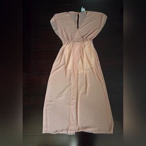 Elegant Pink Maxi Dress